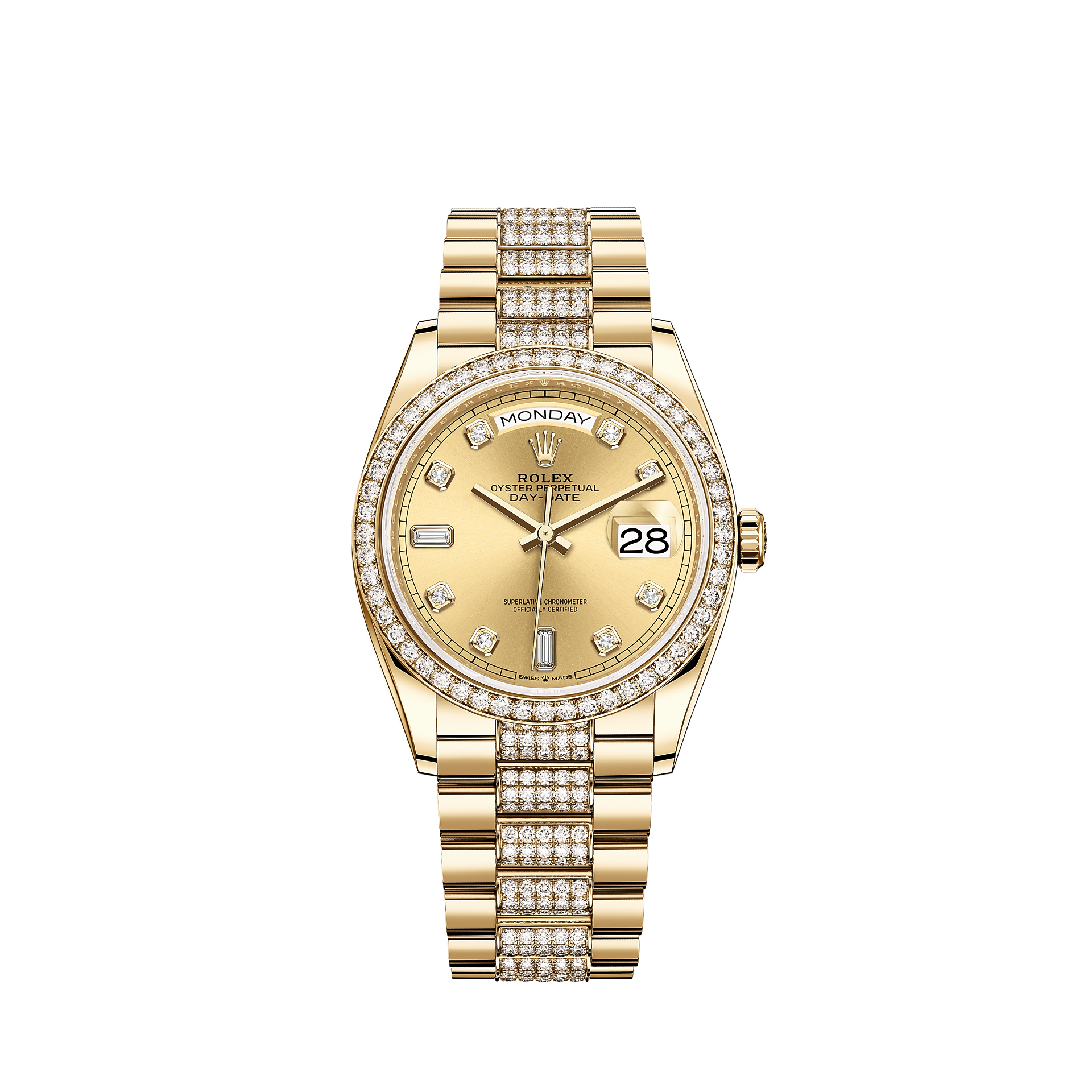 Rolex Day Date 36 Watch 18 Kt Yellow Gold M128348RBR 0010