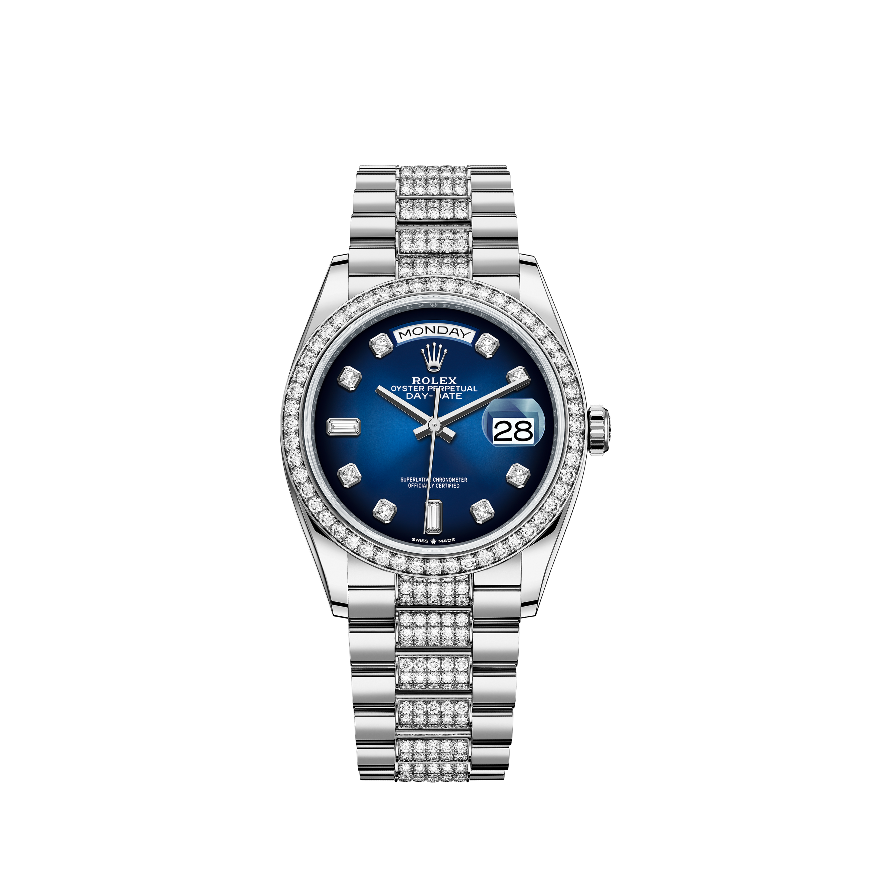 Rolex Day-Date 36 Watch: 18 ct white 
