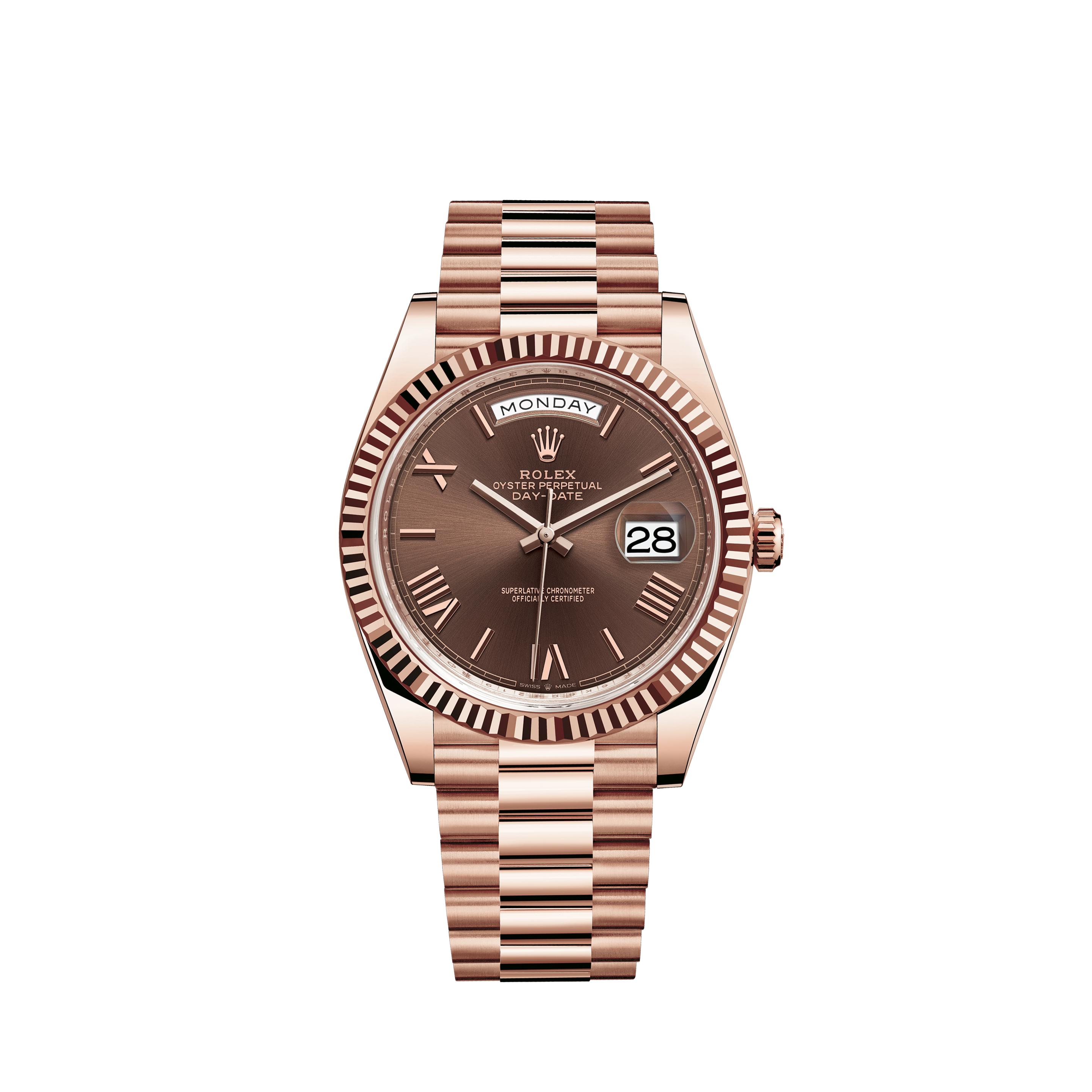 rolex rose gold chocolate face