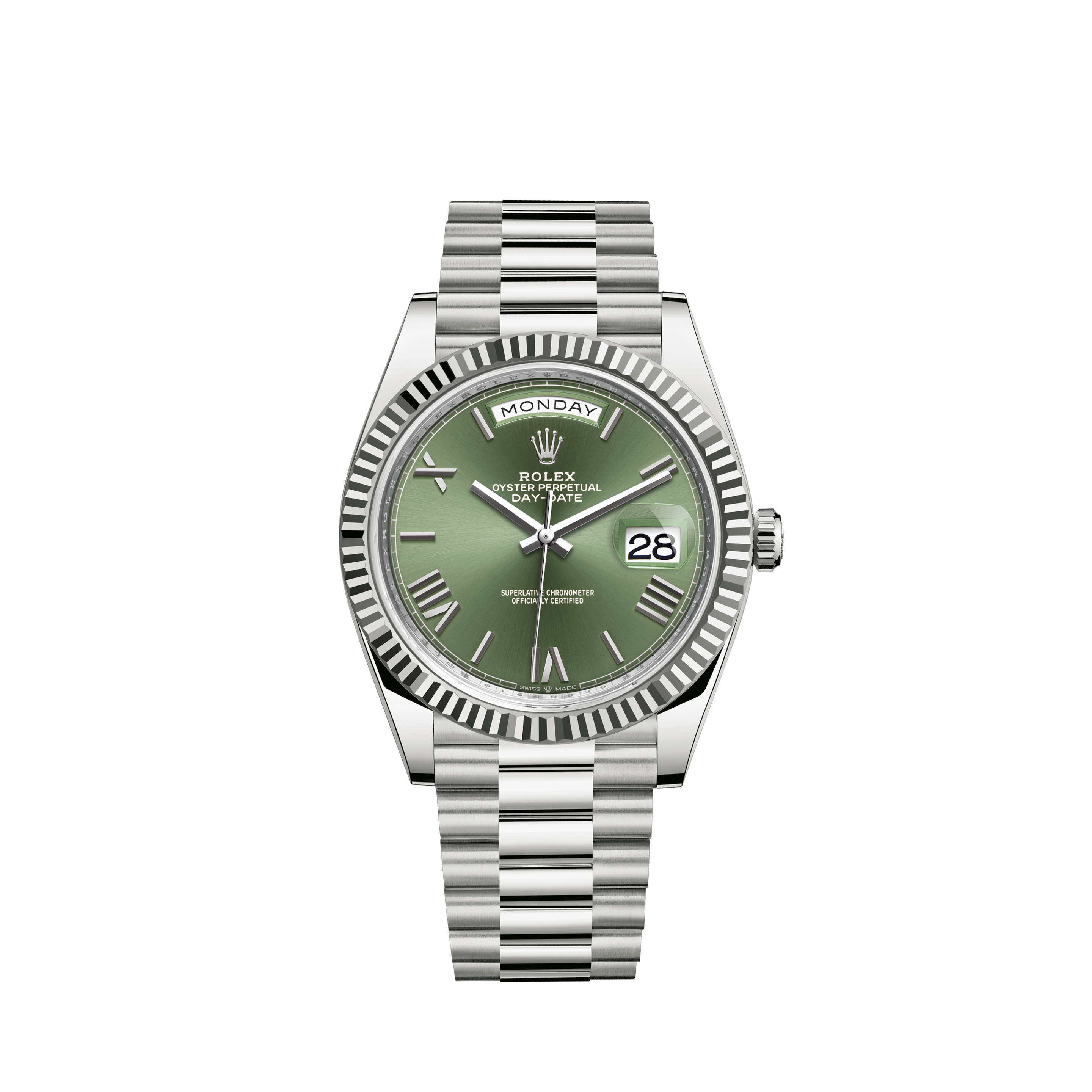 white gold rolex president