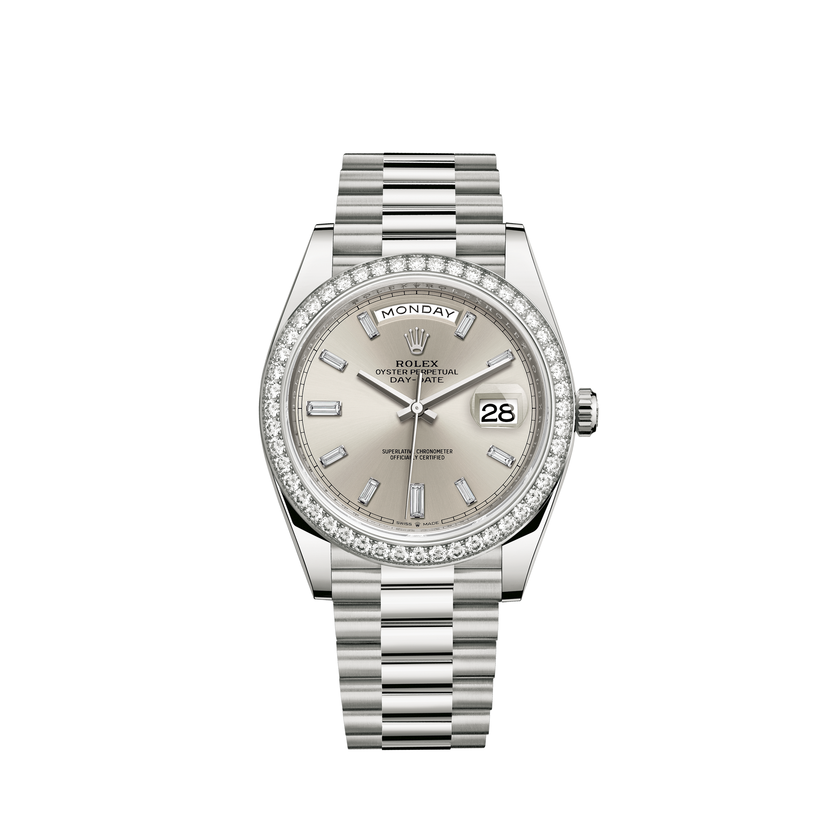 Rolex 126334 Stainless Steel White Roman Oyster Band