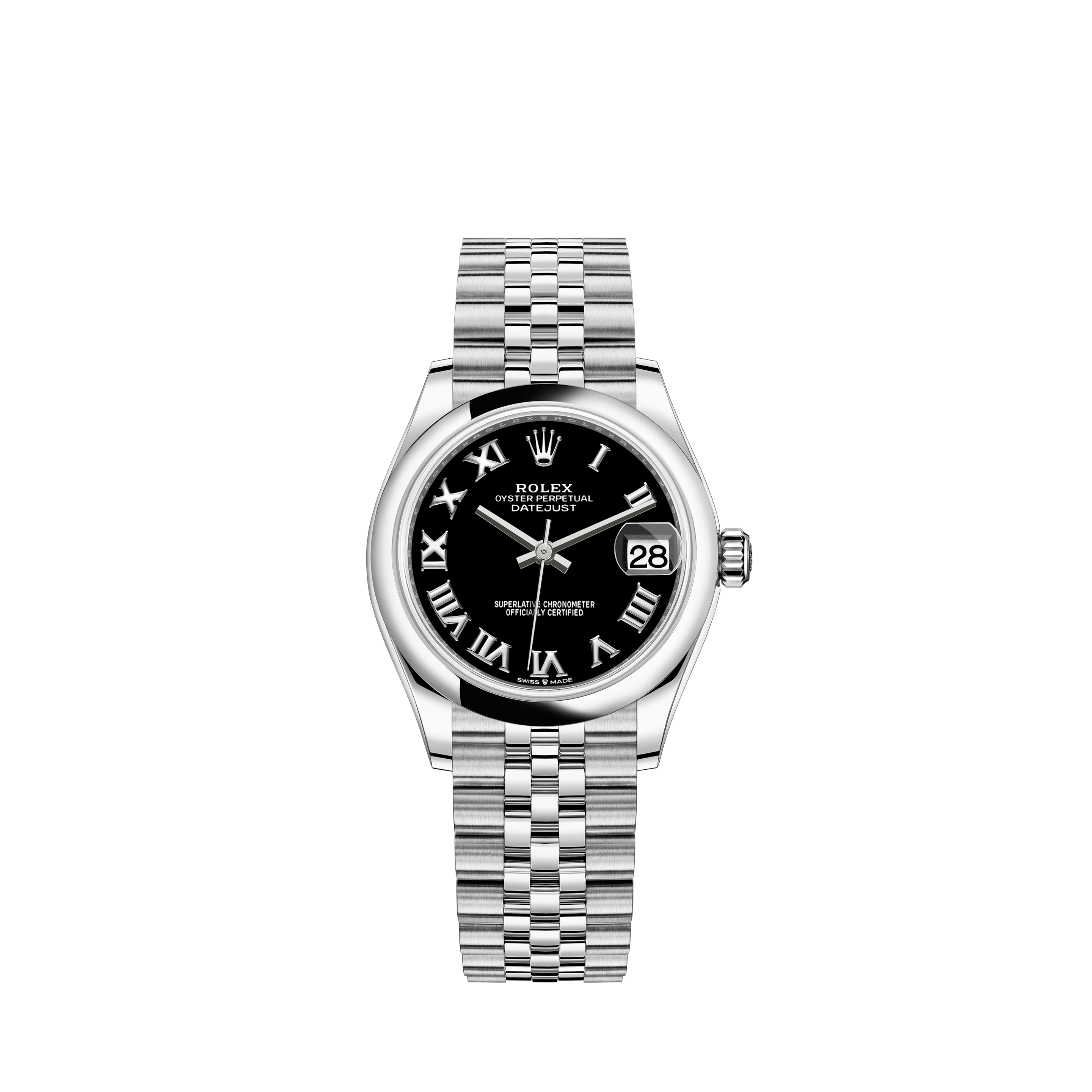 Rolex Datejust 31mm 2.95ct Diamond Bezel/Lugs/Royal Pink MOP Dial Midsize WatchRolex Datejust 31mm 2.95ct Diamond Bezel/Lugs/Royal Pink MOP Roman VI Dial Watch