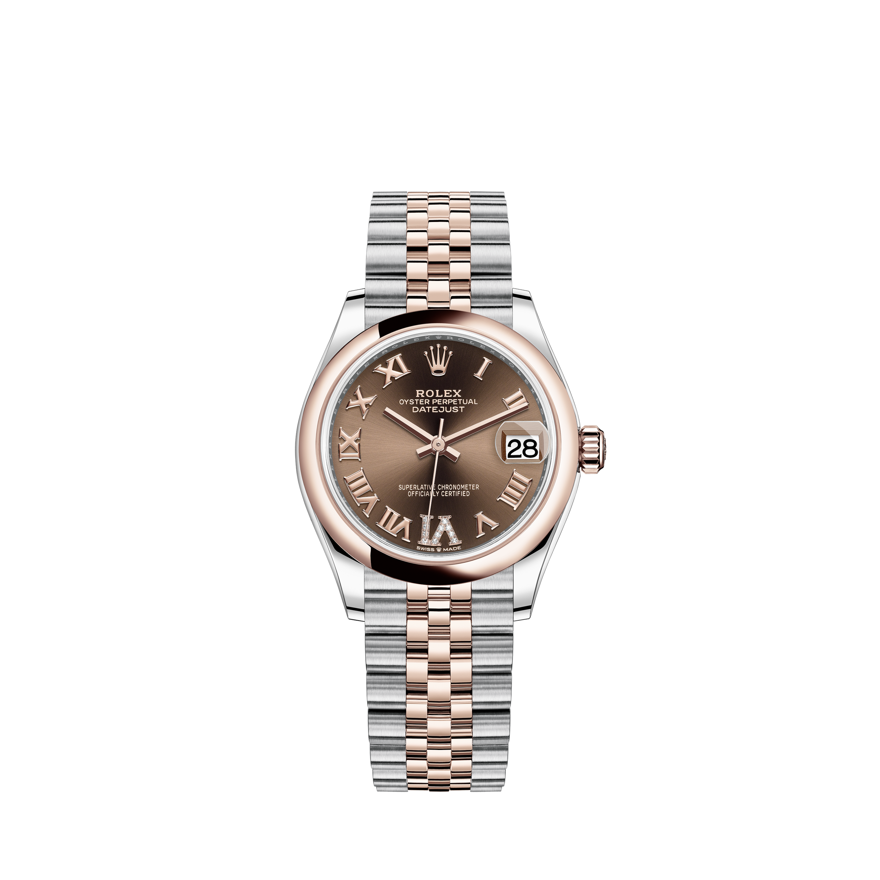 rolex datejust 31 chocolate