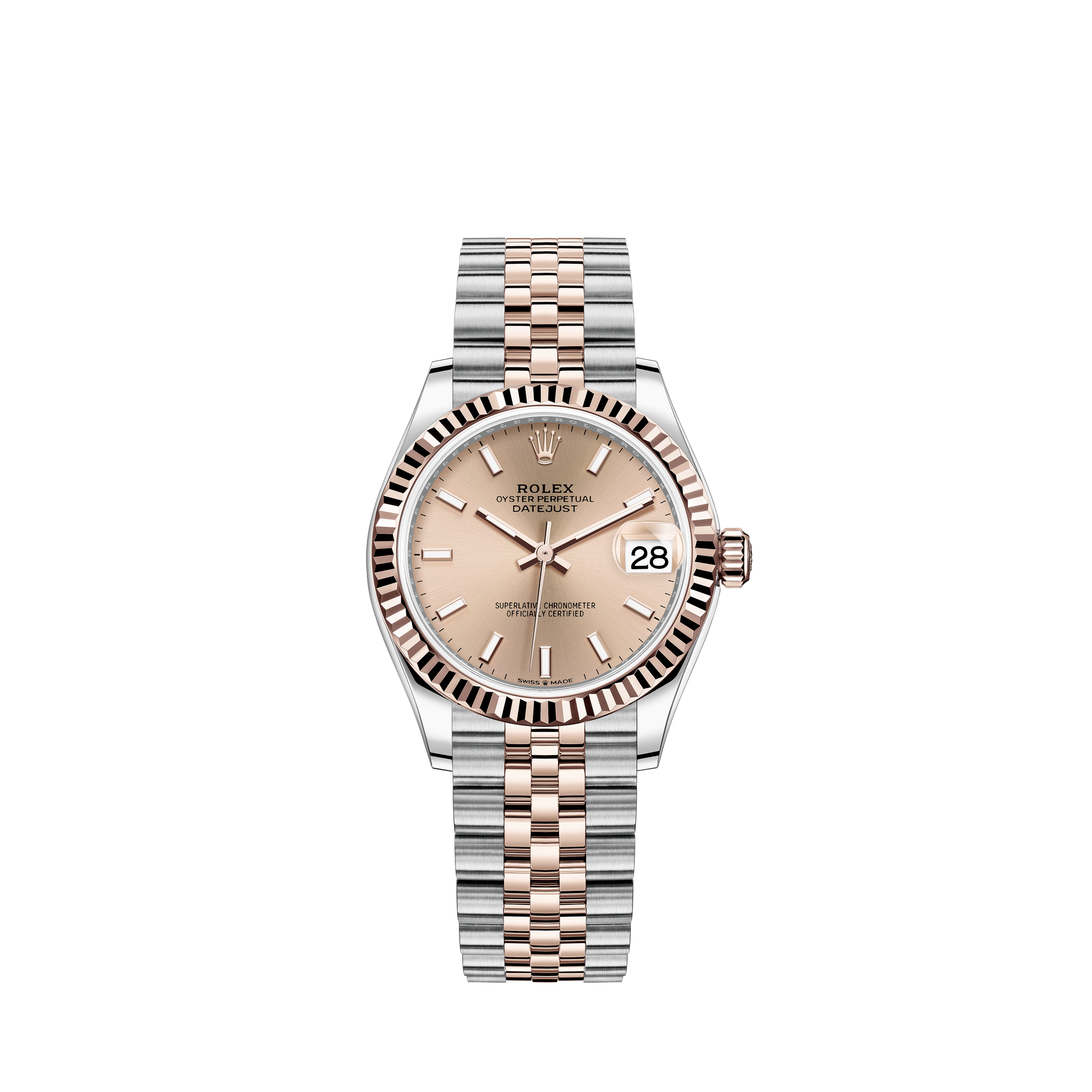 Rolex Men's Rolex President Day-Date Watch 118205 Rose Colored Dial