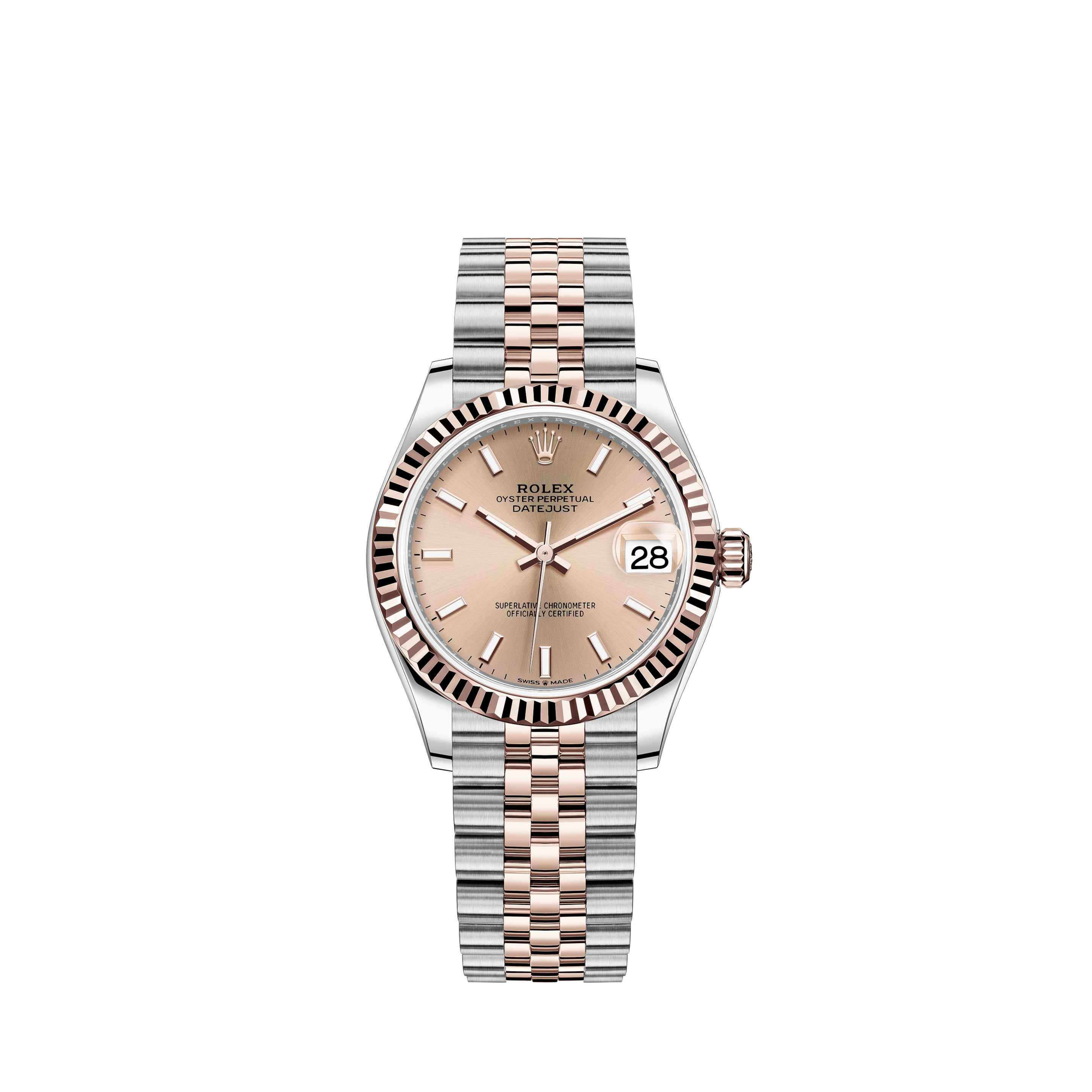 Rolex New Style Datejust Midsize Two Tone Custom Diamond Bezel & Diamond Dial on Jubilee Bracelet P178273BDDJ