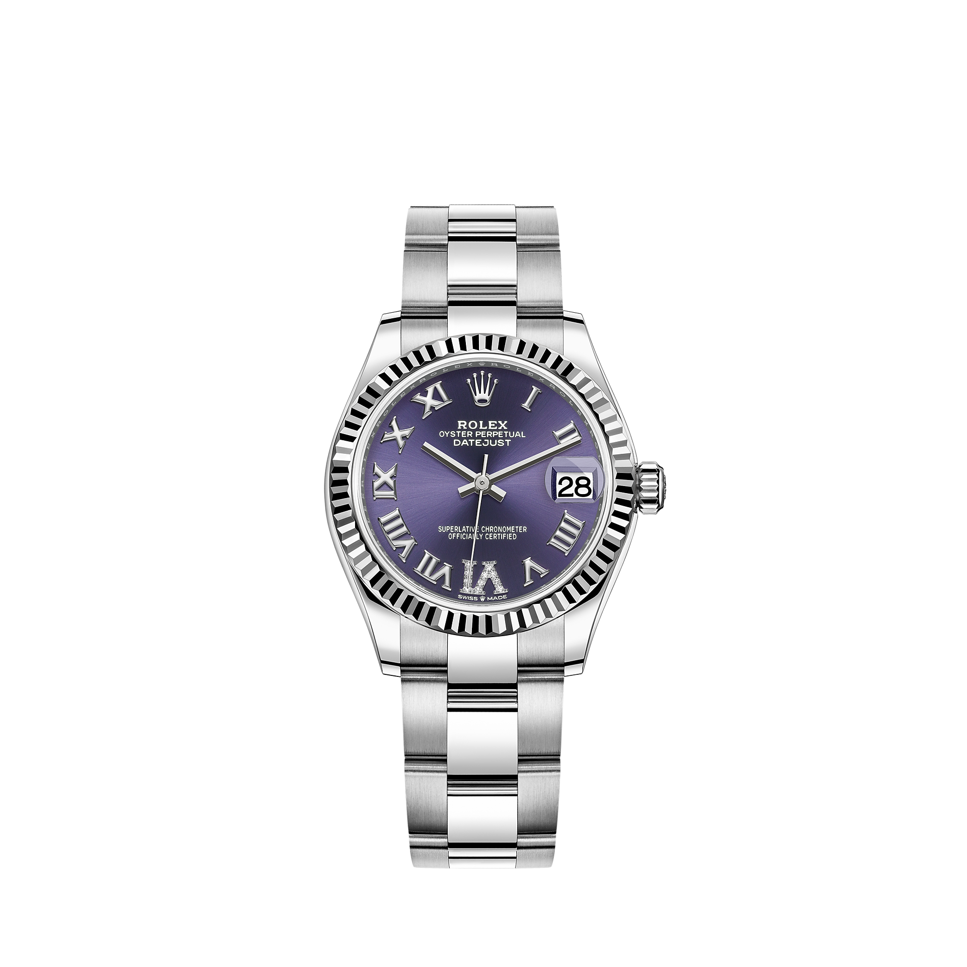 Rolex Datejust 31 saati Oystersteel çelik ve beyaz altın M2782740025