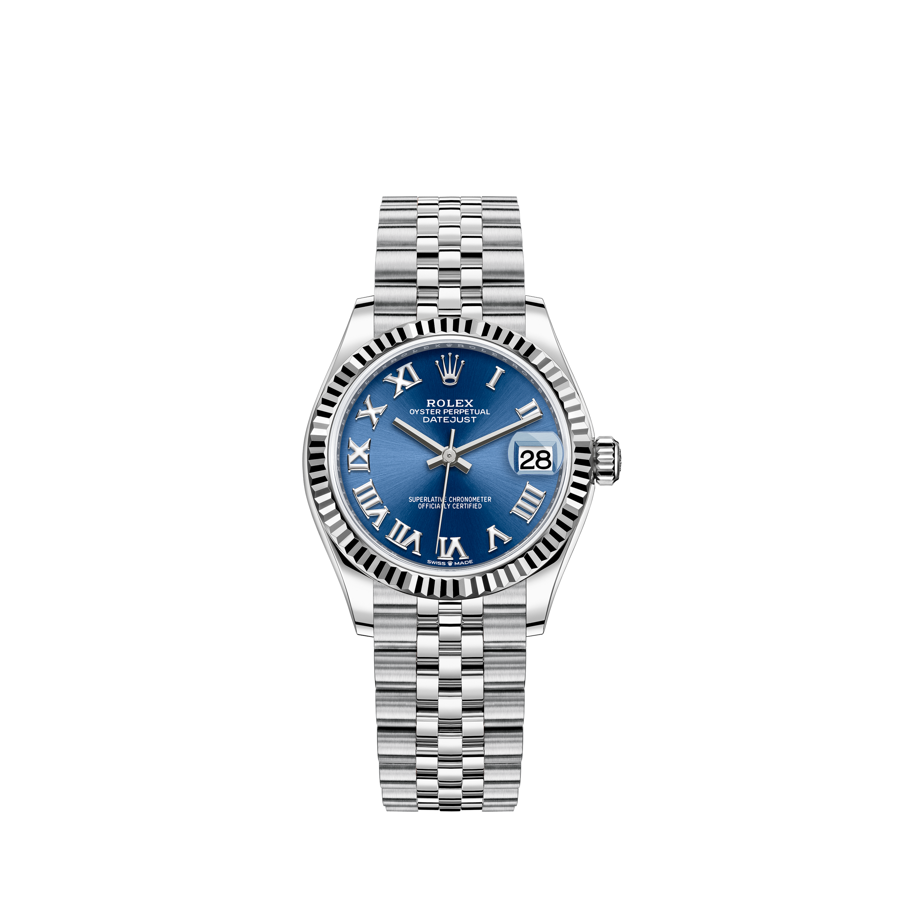 rolex datejust 31mm blue dial