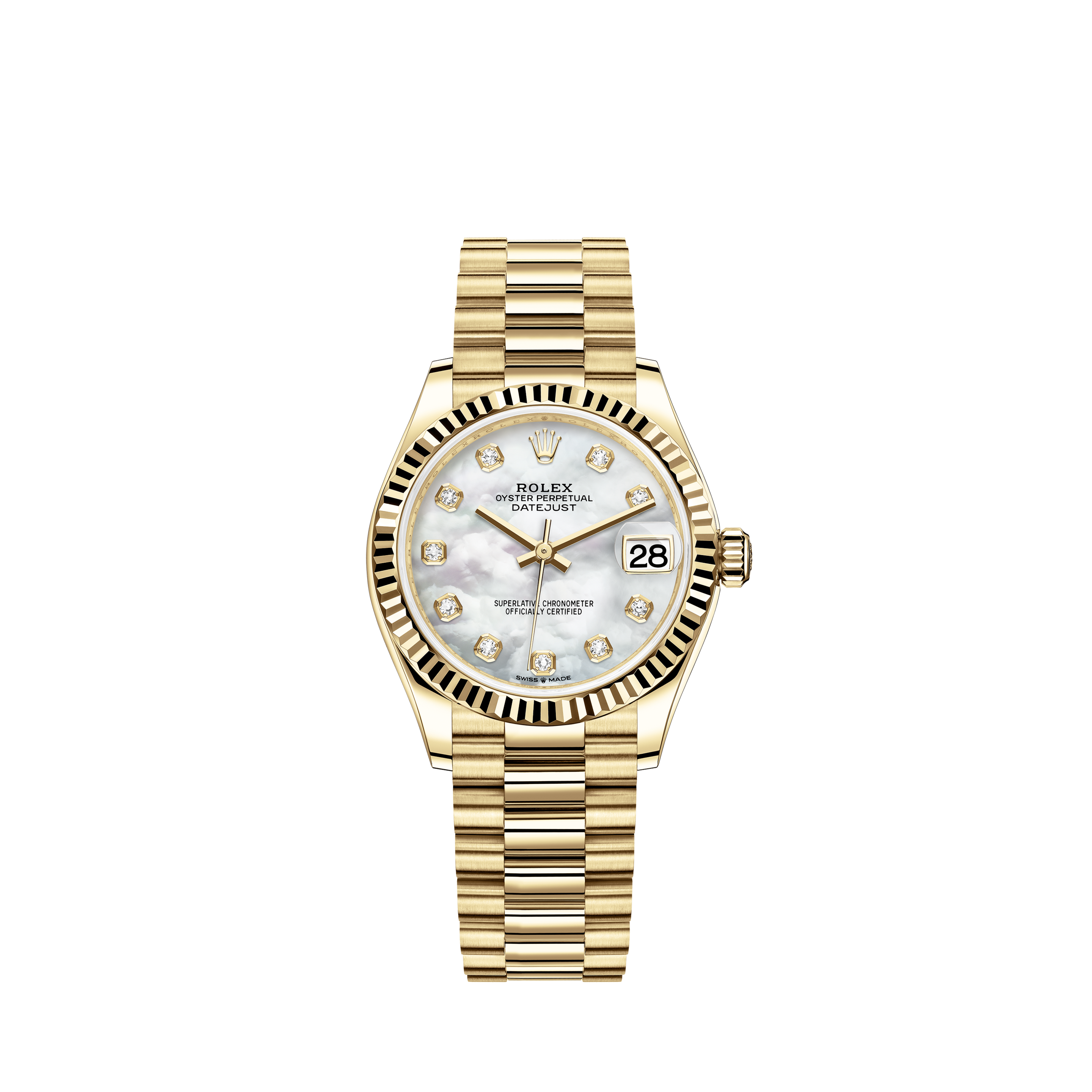 rolex white and yellow gold