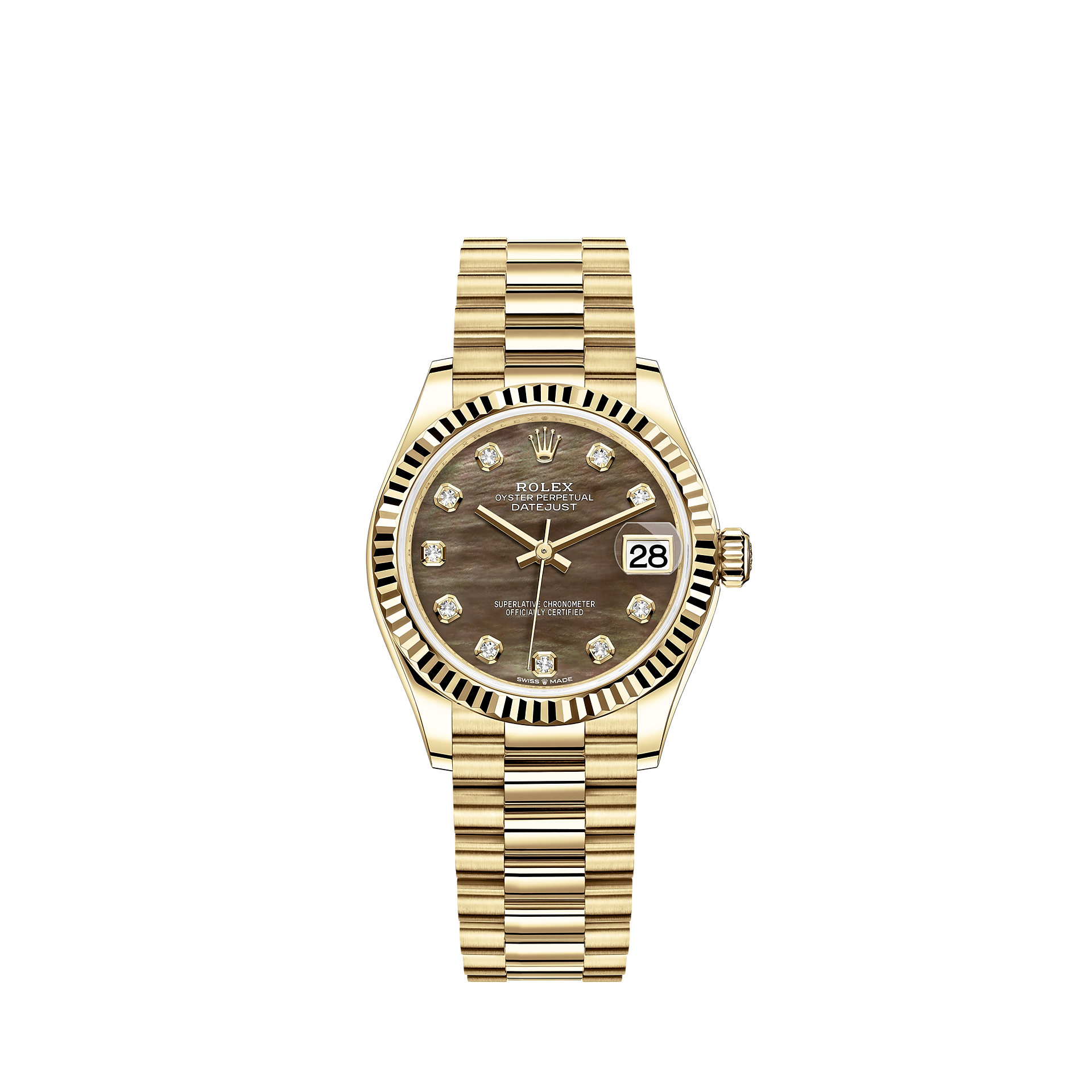 Rolex Datejust 31 watch: 18 ct yellow gold - m278278-0038