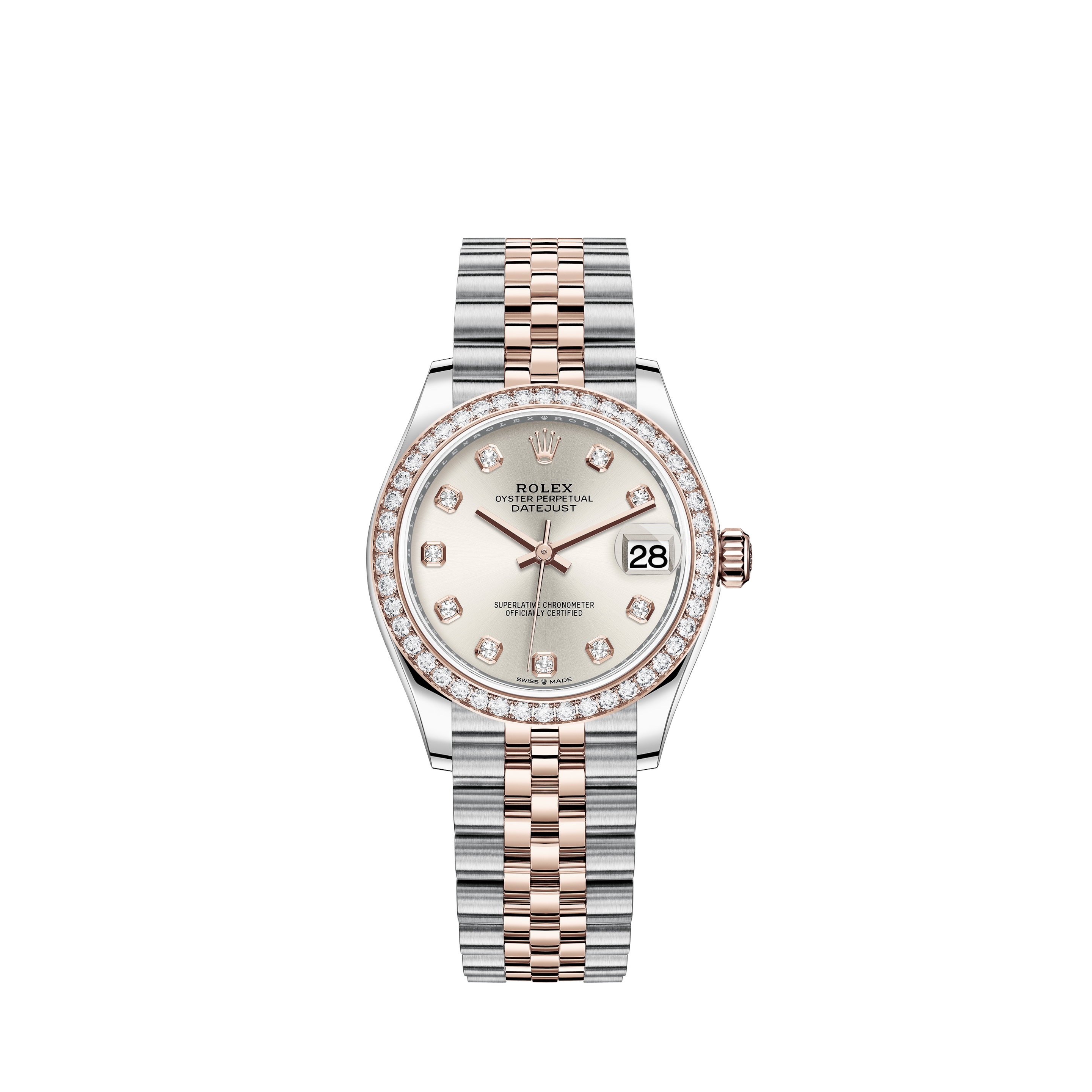 Rolex Ladies Rolex 26mm Datejust Two Tone Jubilee White Color Dial 8 + 2 Diamond Accen Bezel + Lugs + RubiesRolex Ladies Rolex 26mm Datejust Two Tone Jubilee White Color Dial 8 + 2 Diamond Accen Bezel + Lugs + Sapphire