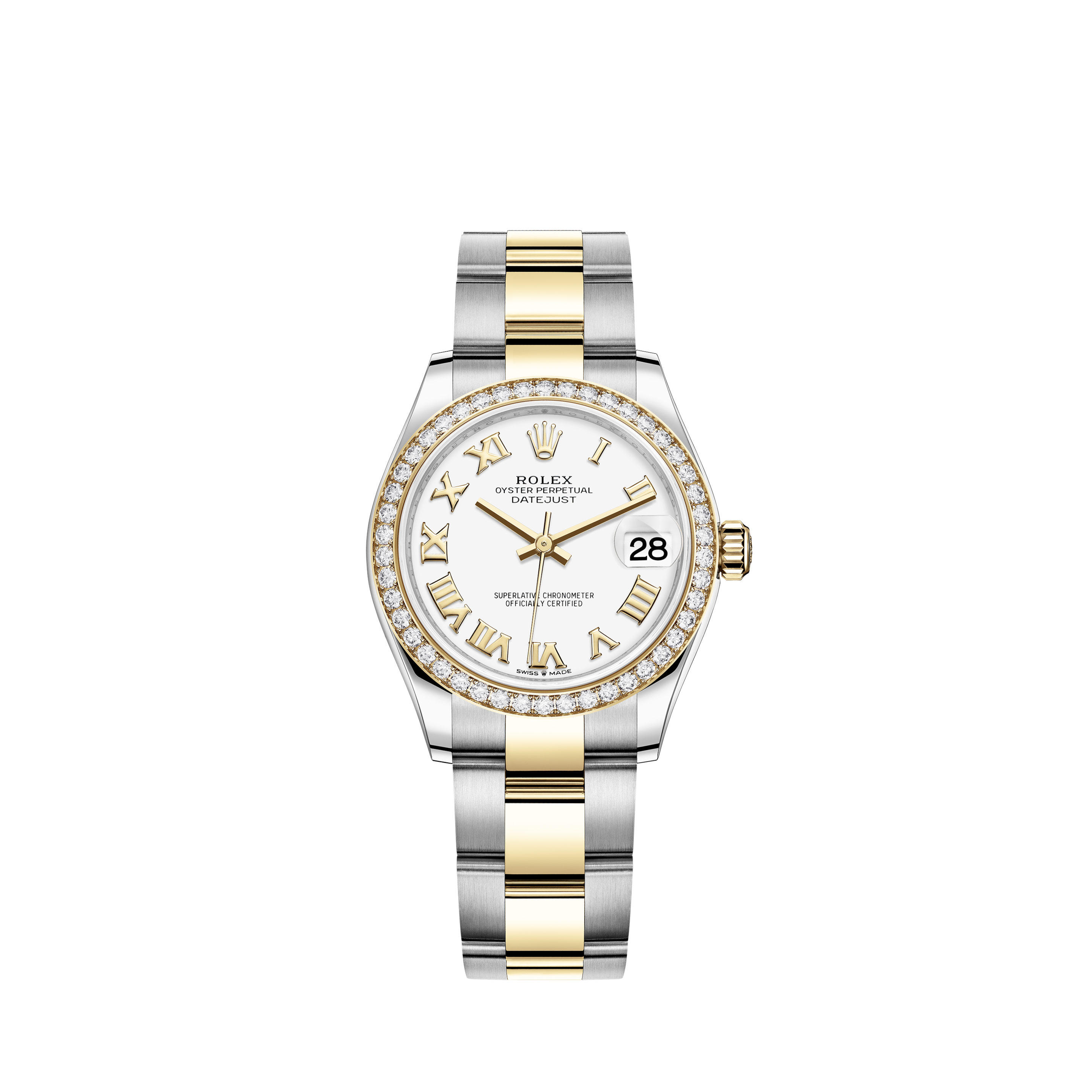 rolex datejust 31 oystersteel and yellow gold