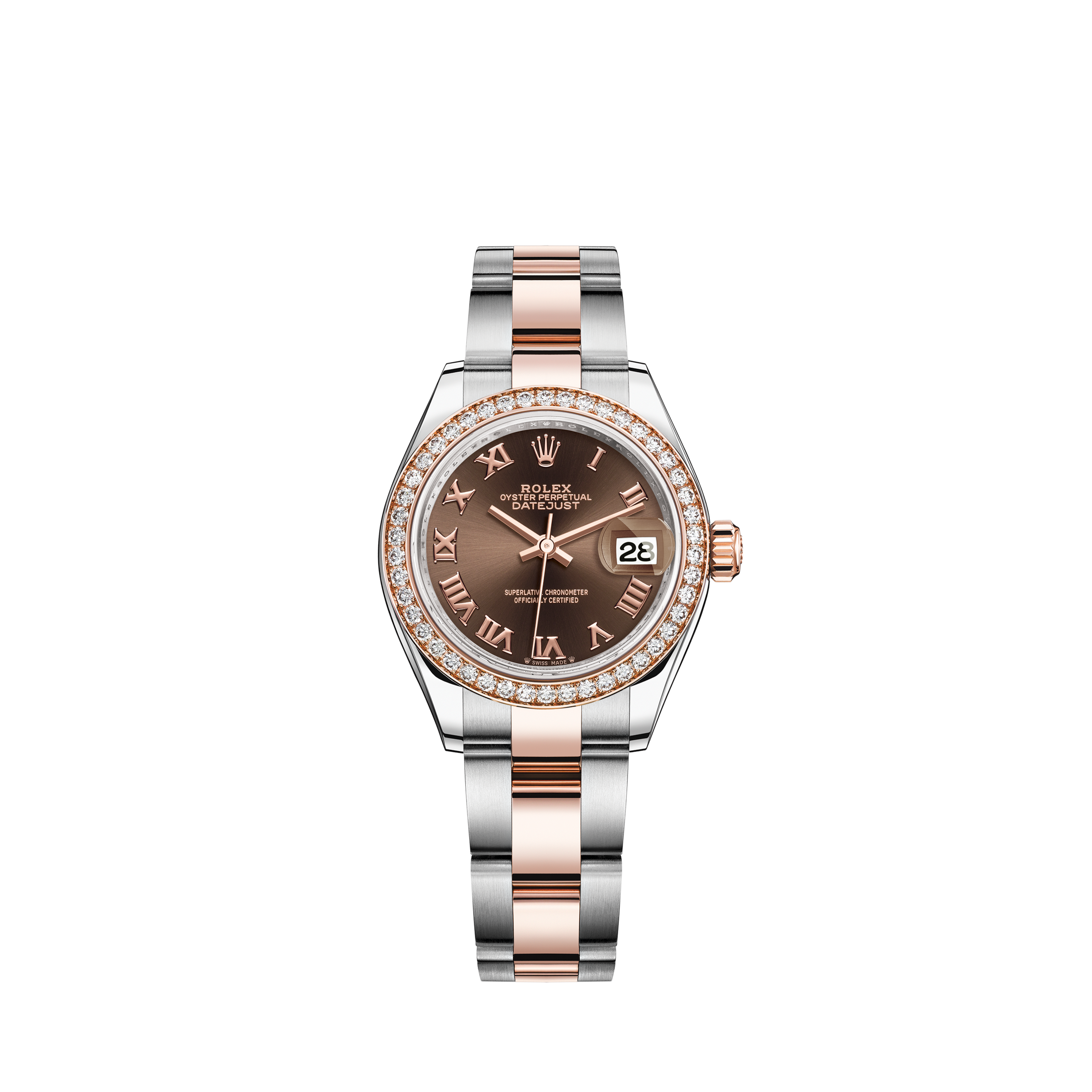 Rolex Men Datejust 36mm Two Tone S/Steel 18k Diamond Bezel-Ice Pink Diamond Dial