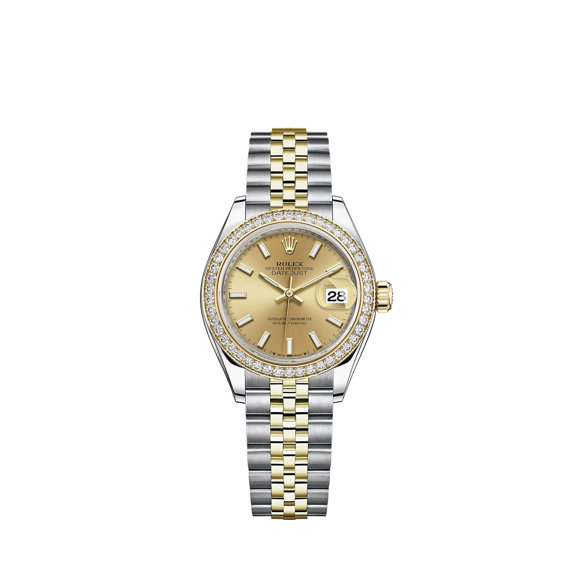 Rolex Lady-Datejust watch: Oystersteel and yellow gold - M279383RBR-0001