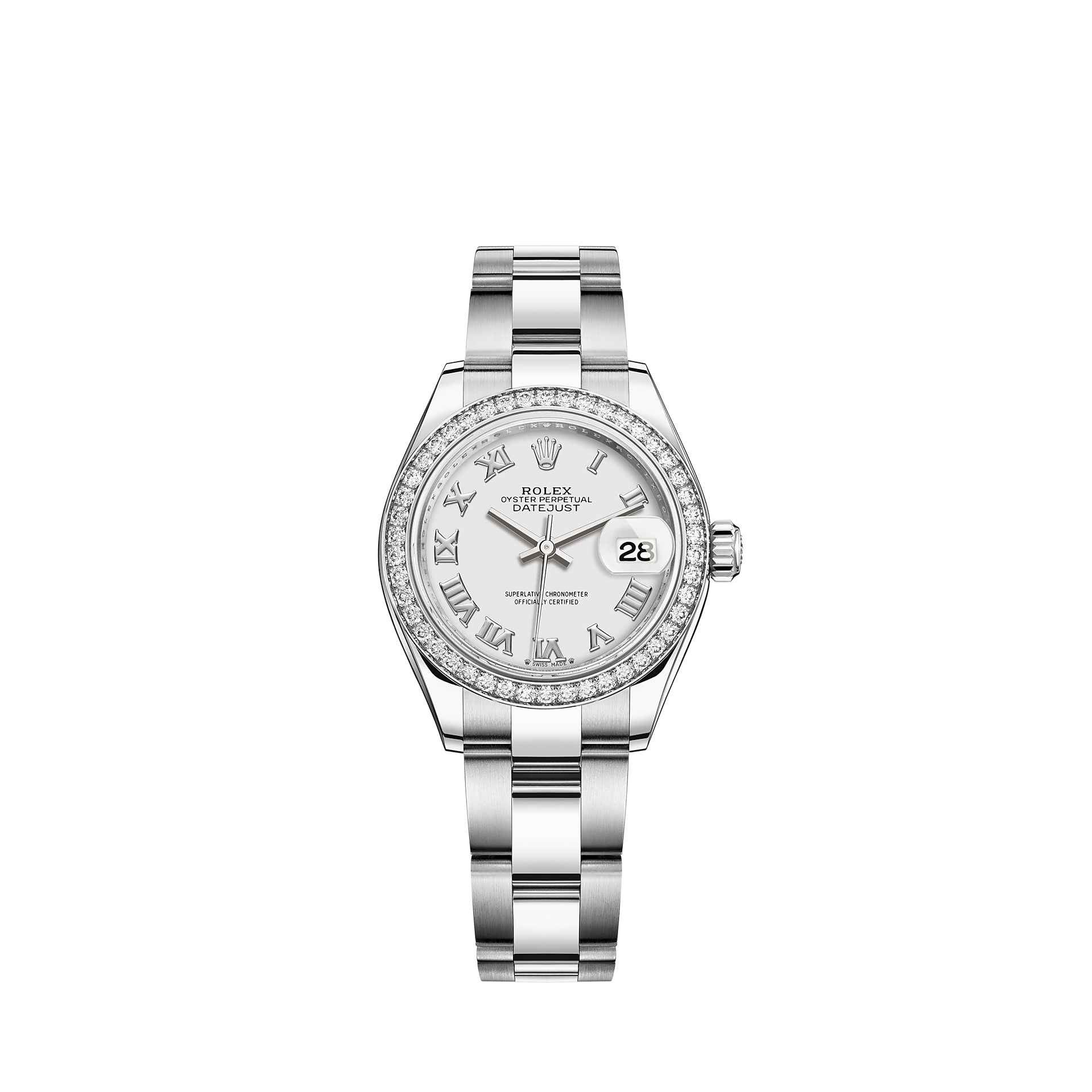 Rolex Lady Datejust Watch White Rolesor Combination Of Oystersteel And 18 Ct White Gold M279384rbr 0020