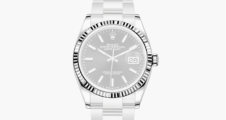 Oyster, 36 mm, acier Oystersteel et or gris