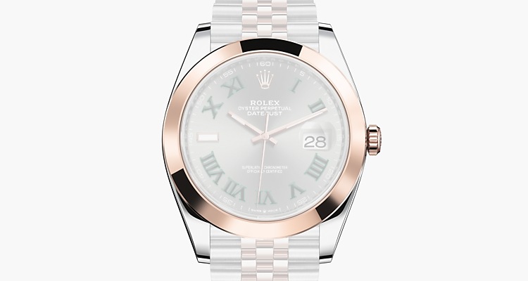 Oyster, 41 mm, acciaio Oystersteel e oro Everose