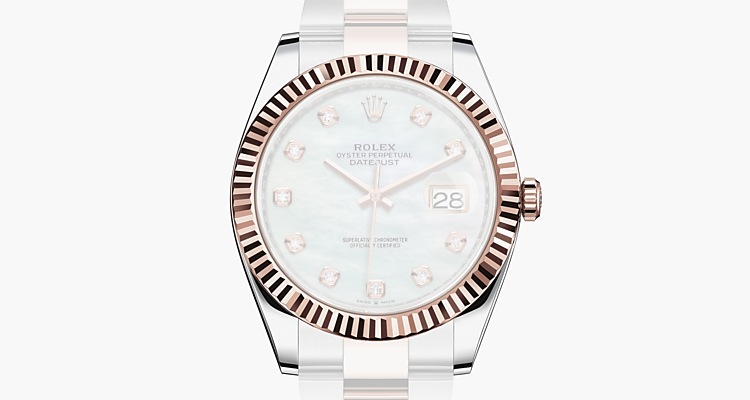 Oyster, 41 mm, acier Oystersteel et or Everose