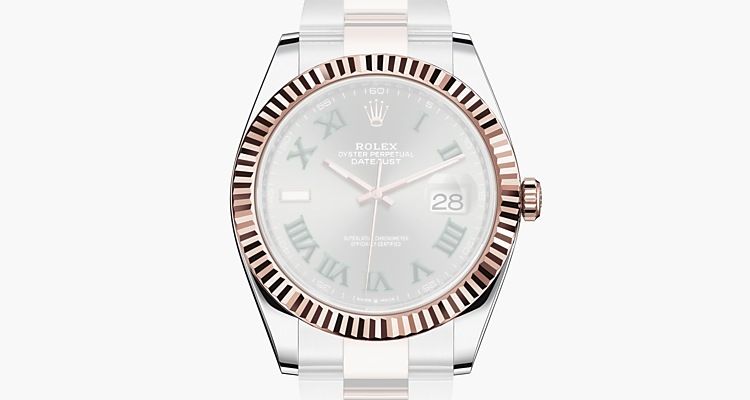 Oyster, 41 mm, acciaio Oystersteel e oro Everose