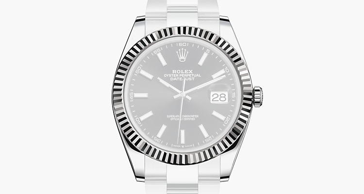 Oyster, 41 mm, acciaio Oystersteel e oro bianco