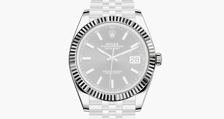 Oyster, 41 mm, acciaio Oystersteel e oro bianco