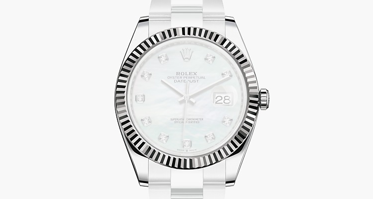 Oyster, 41 mm, acciaio Oystersteel e oro bianco