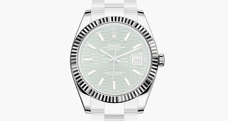 Oyster, 41 mm, acciaio Oystersteel e oro bianco