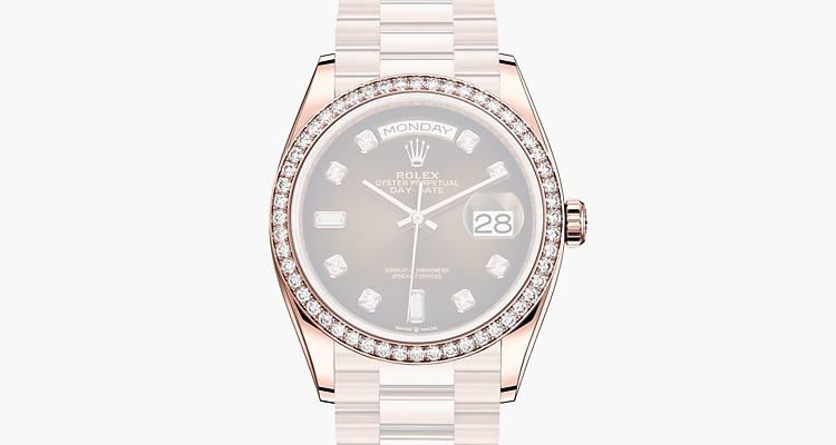 Oyster, 36 mm, oro Everose y diamantes