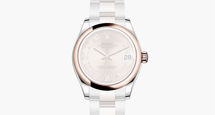 Oyster, 31 mm, acciaio Oystersteel e oro Everose