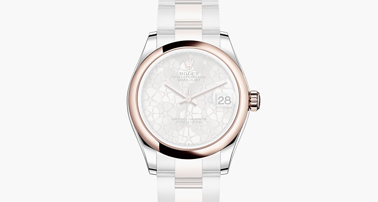 Oyster, 31 mm, acciaio Oystersteel e oro Everose