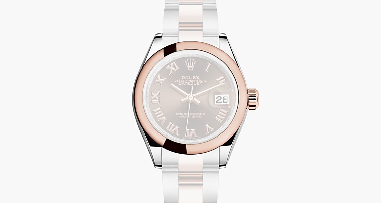 Oyster, 28 mm, acero Oystersteel y oro Everose