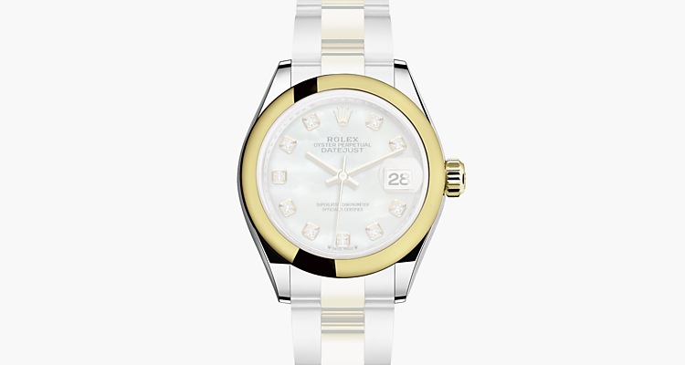 Oyster, 28 mm, acero Oystersteel y oro amarillo