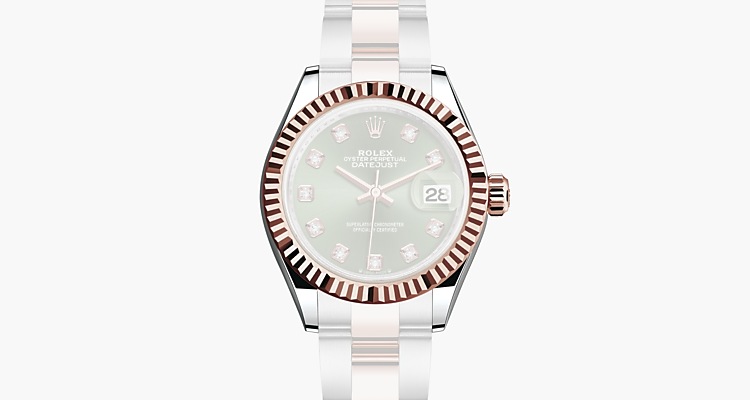 Oyster, 28 mm, acero Oystersteel y oro Everose