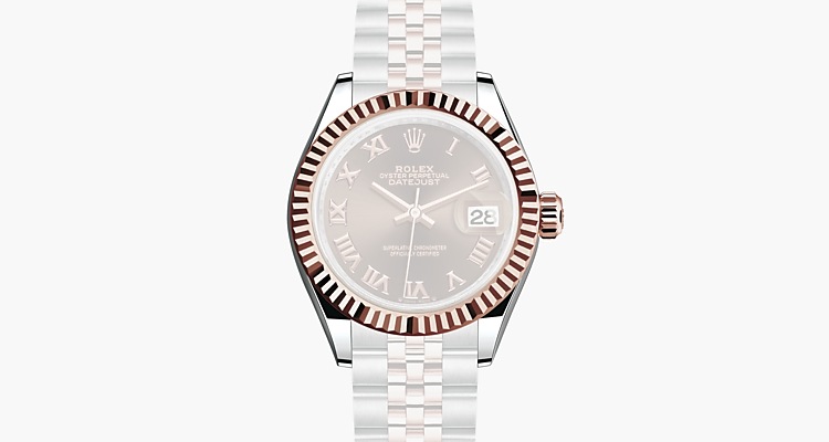 Oyster, 28 mm, acero Oystersteel y oro Everose