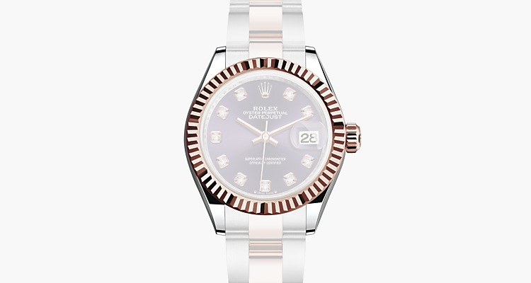 Oyster, 28 mm, acero Oystersteel y oro Everose