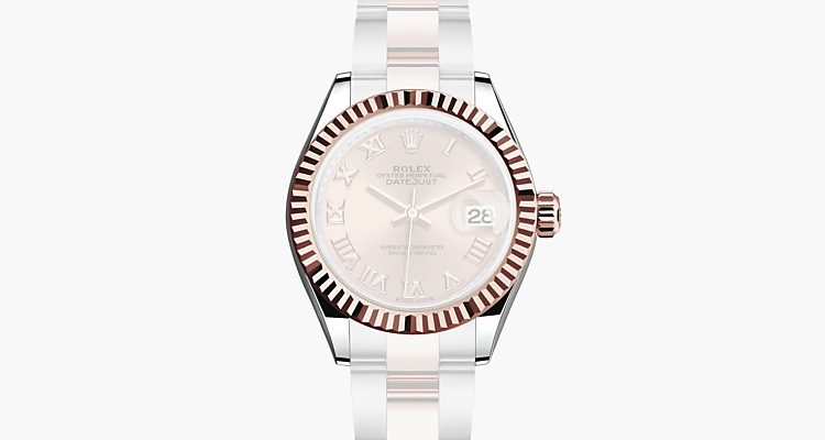 Oyster, 28 mm, acero Oystersteel y oro Everose