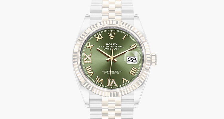 Vert olive, serti de diamants