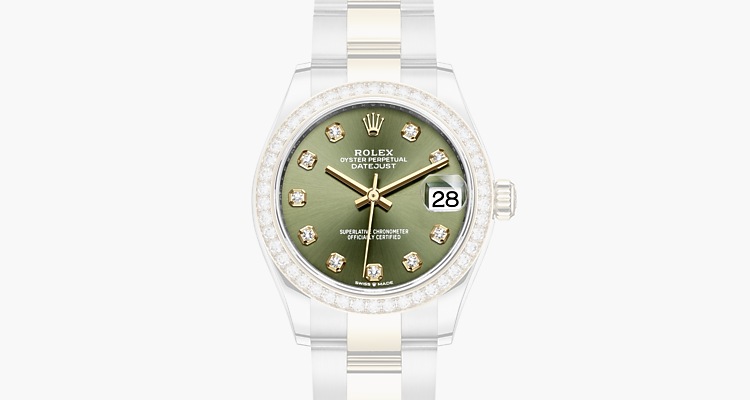 Vert olive, serti de diamants