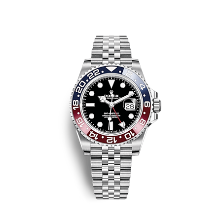 dato Sydamerika Fortov Rolex GMT-Master II watch: Oystersteel - m126710blro-0001