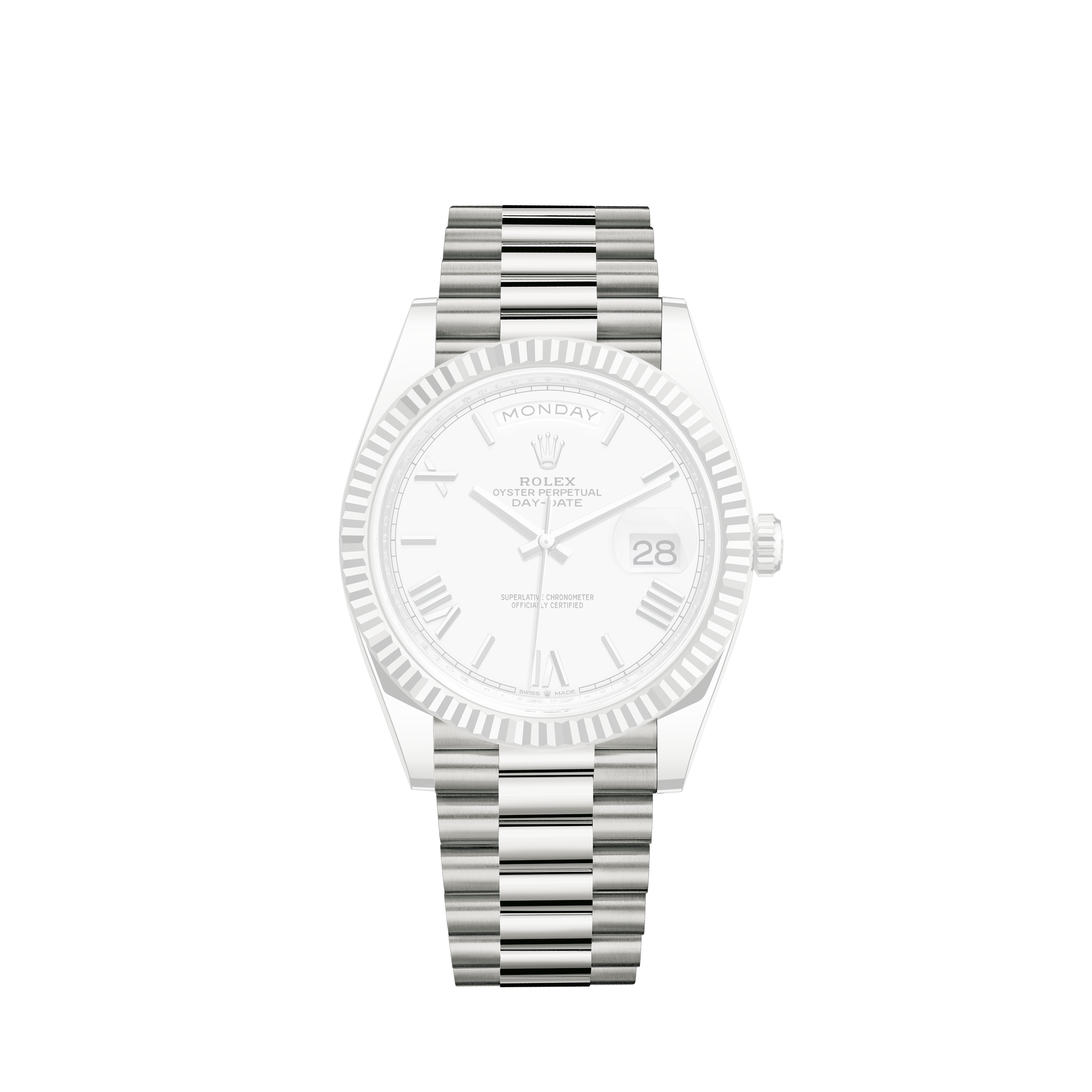 rolex daydate white