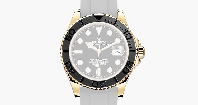 Oyster, 42 mm, or jaune