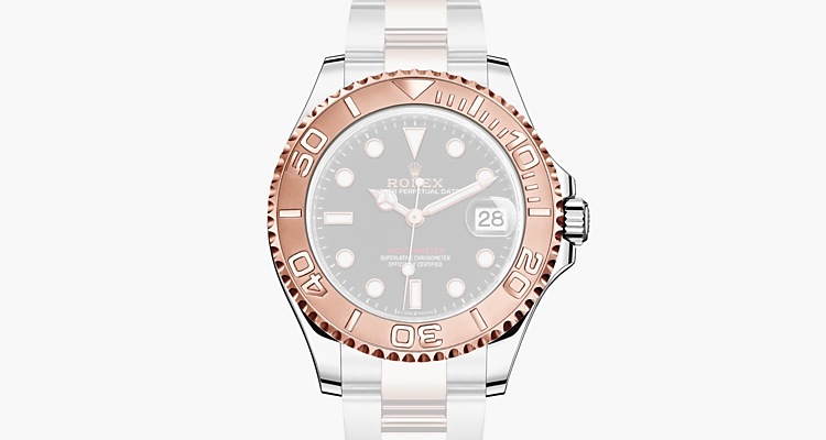 yacht master 37 oyster 37 mm oystersteel and everose gold