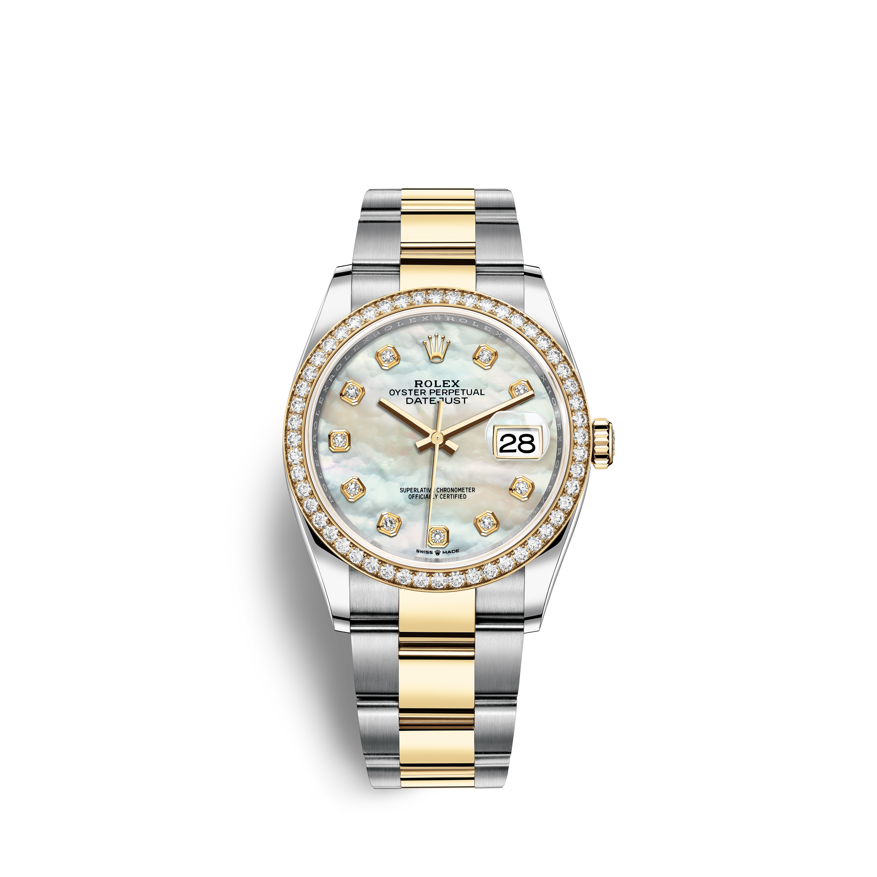 gold and silver rolex with diamonds