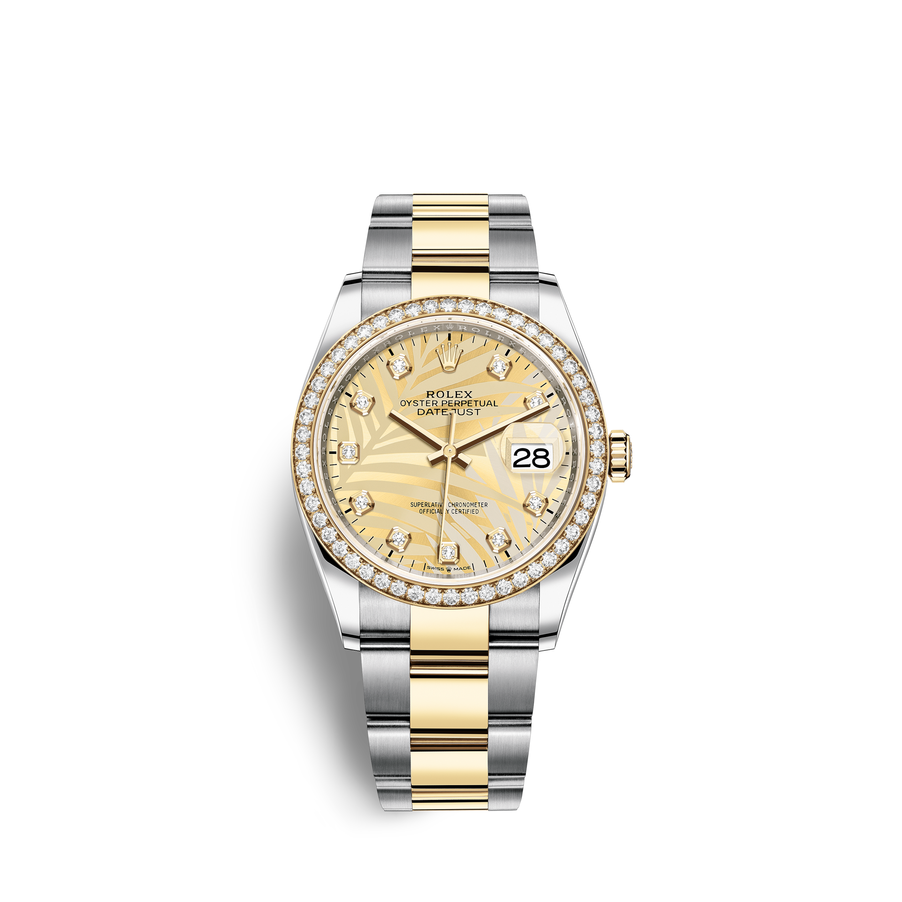 rolex datejust gold dial