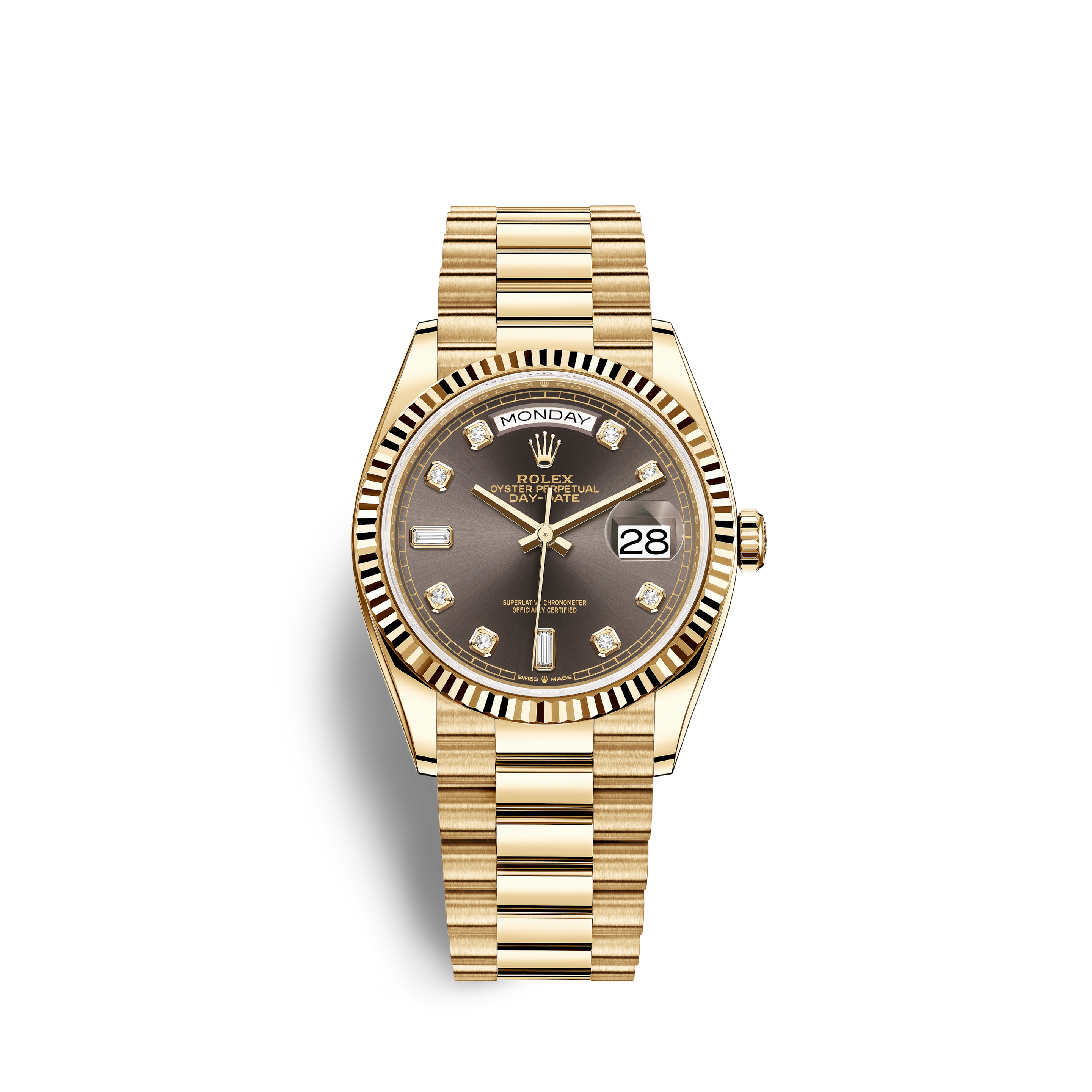 gold and silver rolex watch