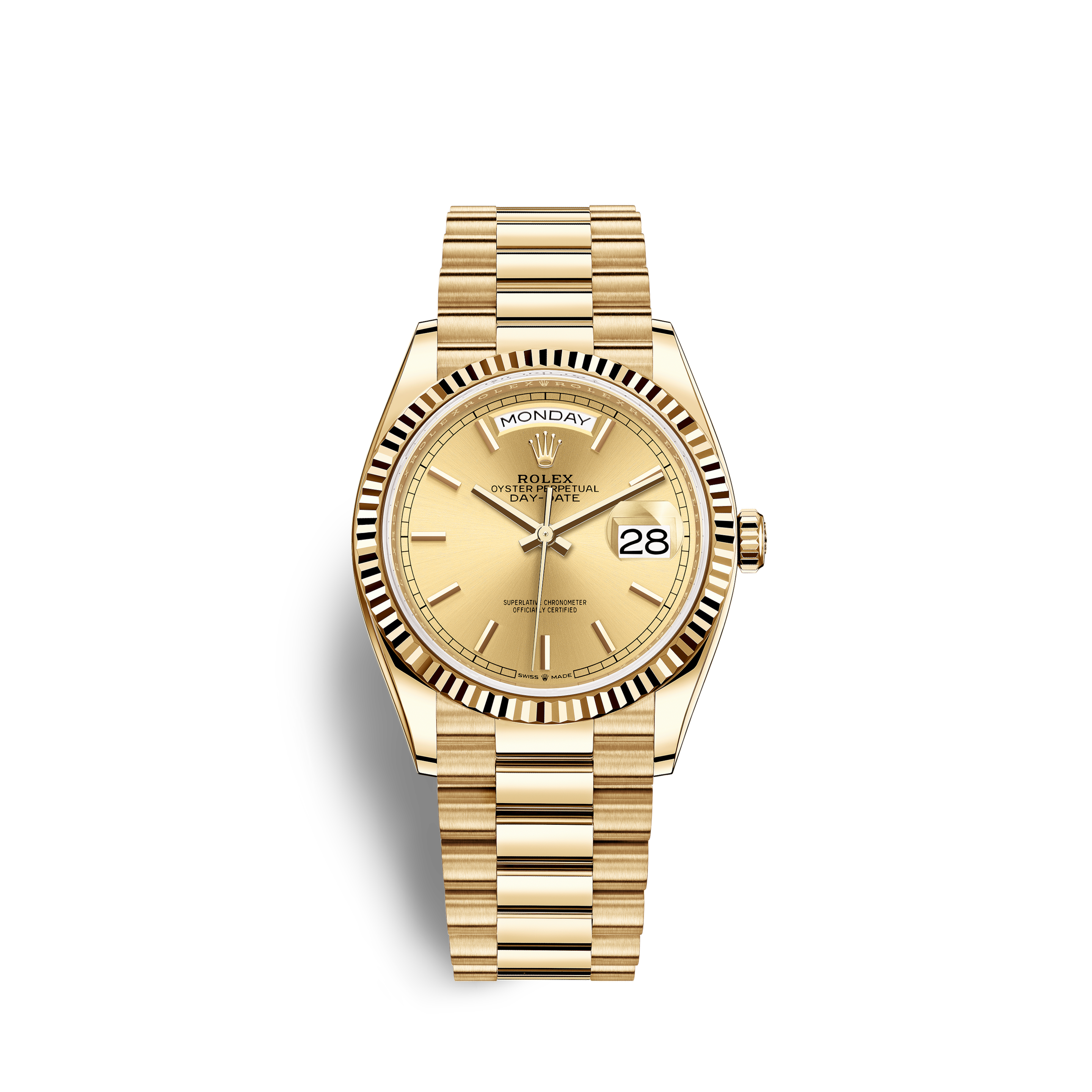 gold tone rolex watch