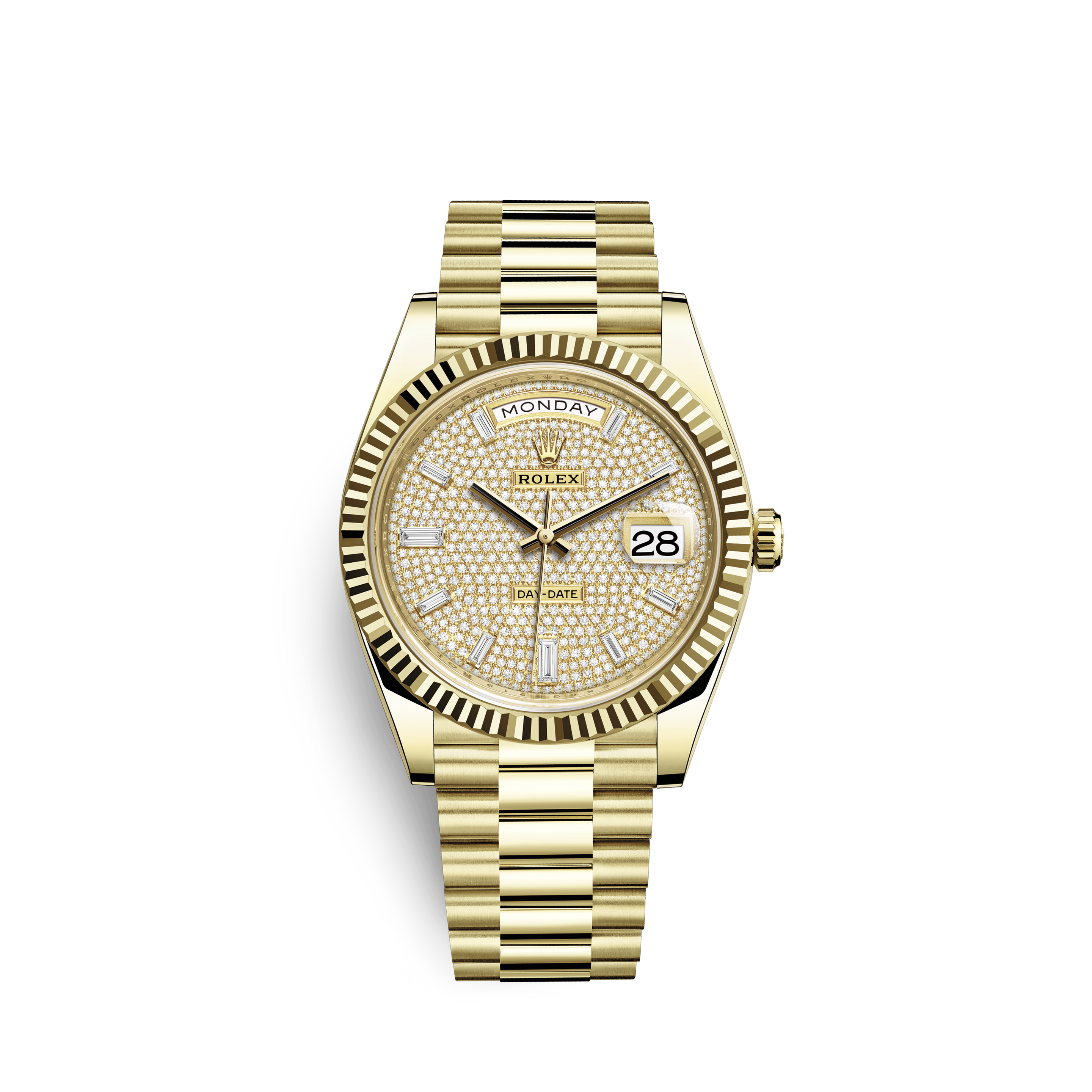 rolex half gold