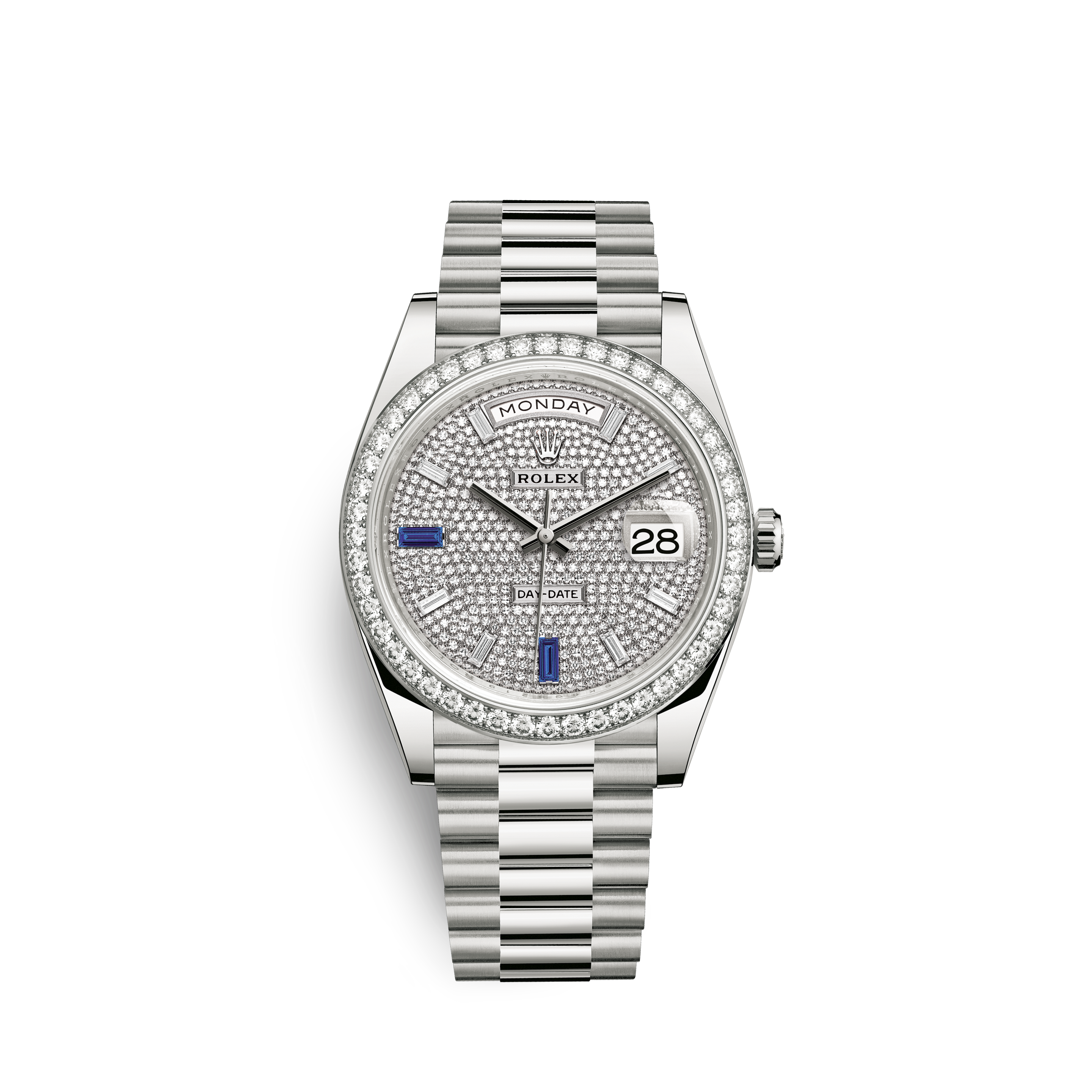 rolex diamond face watch