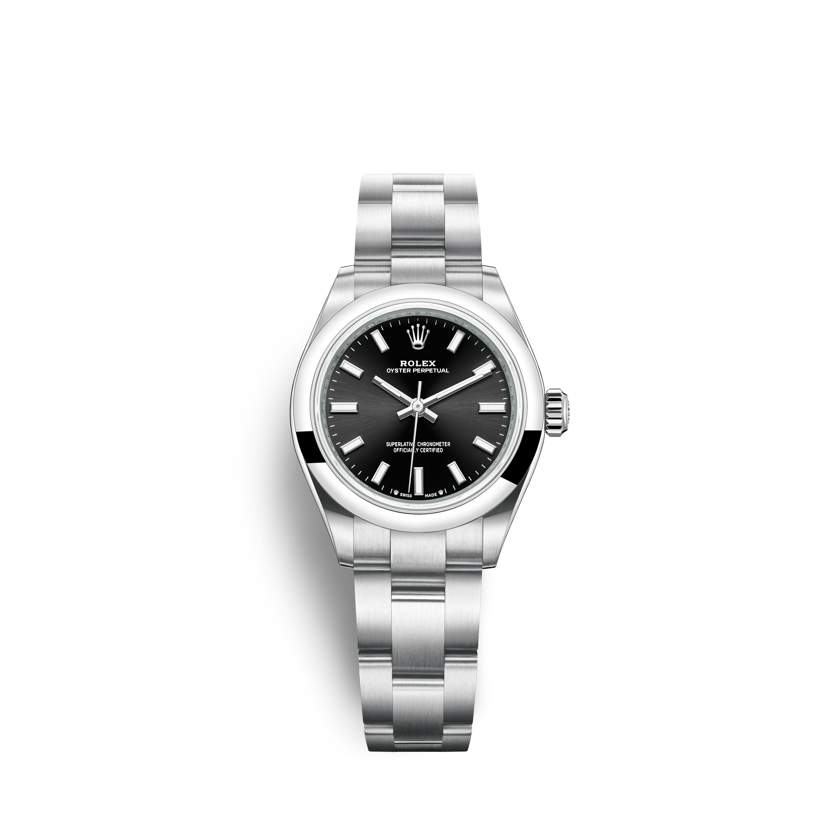 rolex water resistant stainless steel back