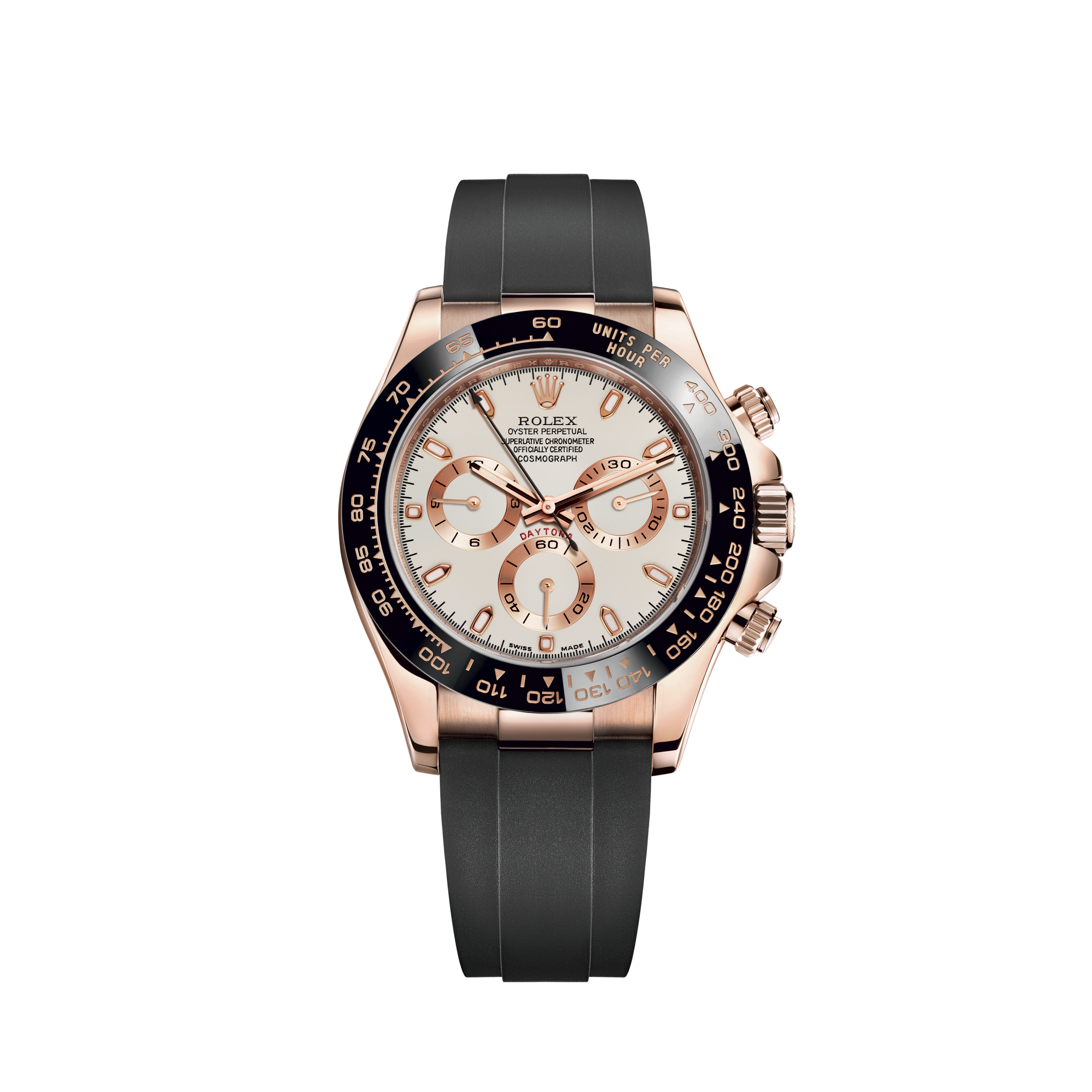 rolex daytona rose gold white dial