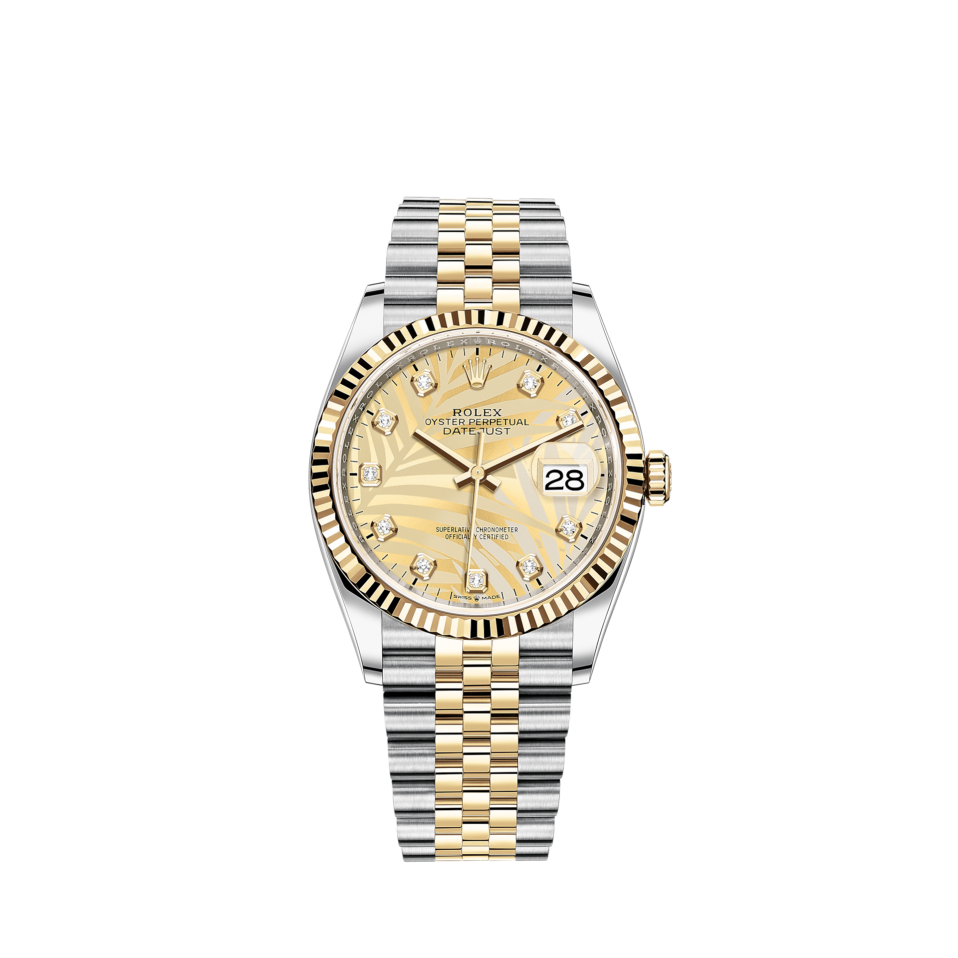 Rolex Datejust 36 watch: Oystersteel and yellow gold - m126233-0043